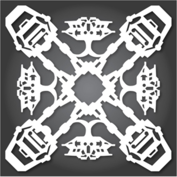 Galaxy Paper Snowflakes x 4 | Space Decor | Snowflake Garland | Star Wars - Picture 6 of 14